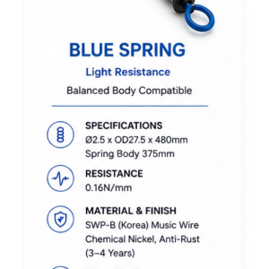 Blue Balanced Body compatible Reformer replacement spring